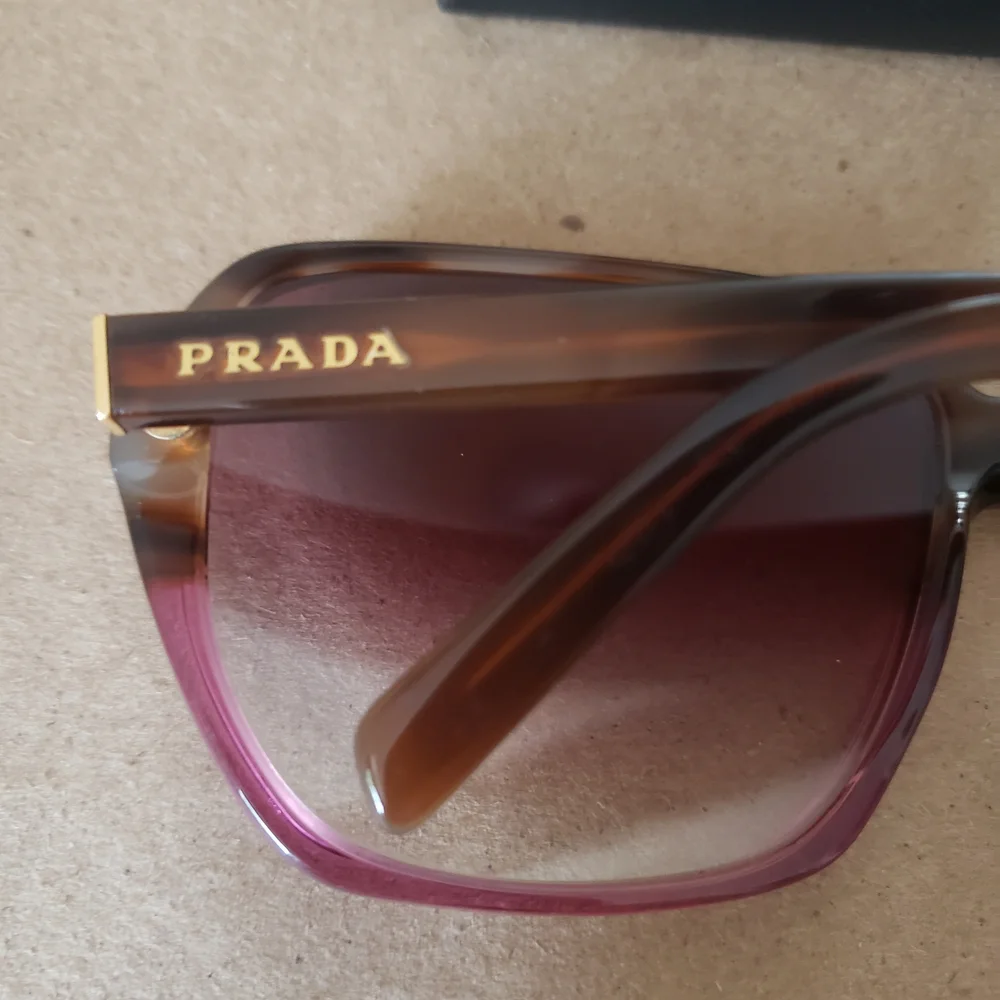 Prada Dual-Tone Sunglasses in Brown and Pink - Picture 2 of 12
